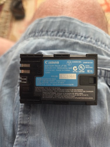 Genuine canon camera - lp-e6,